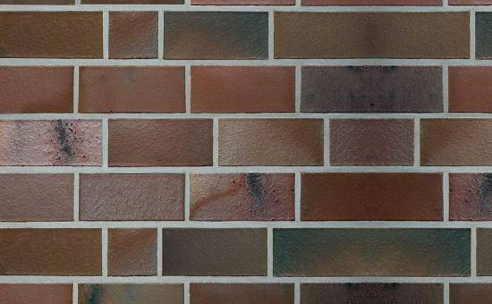 Кирпич клинкерный 7-щелевой Roben Accum schmelz blau-braun гладкий, 240*115*71 мм