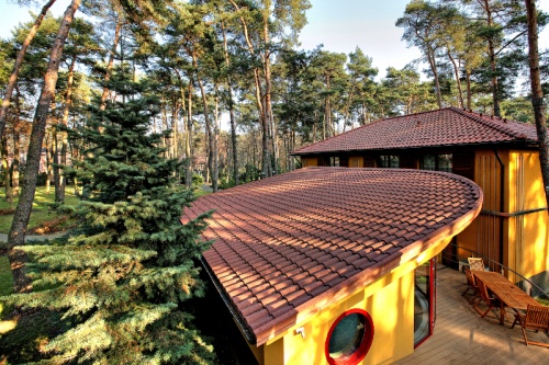 Композитная черепица рядовая Decra Roman терракотта